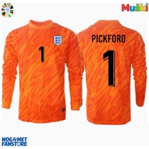 Engleska Jordan Pickford #1 Golmanski Domaci Dres EP 2024 Dugi Rukav